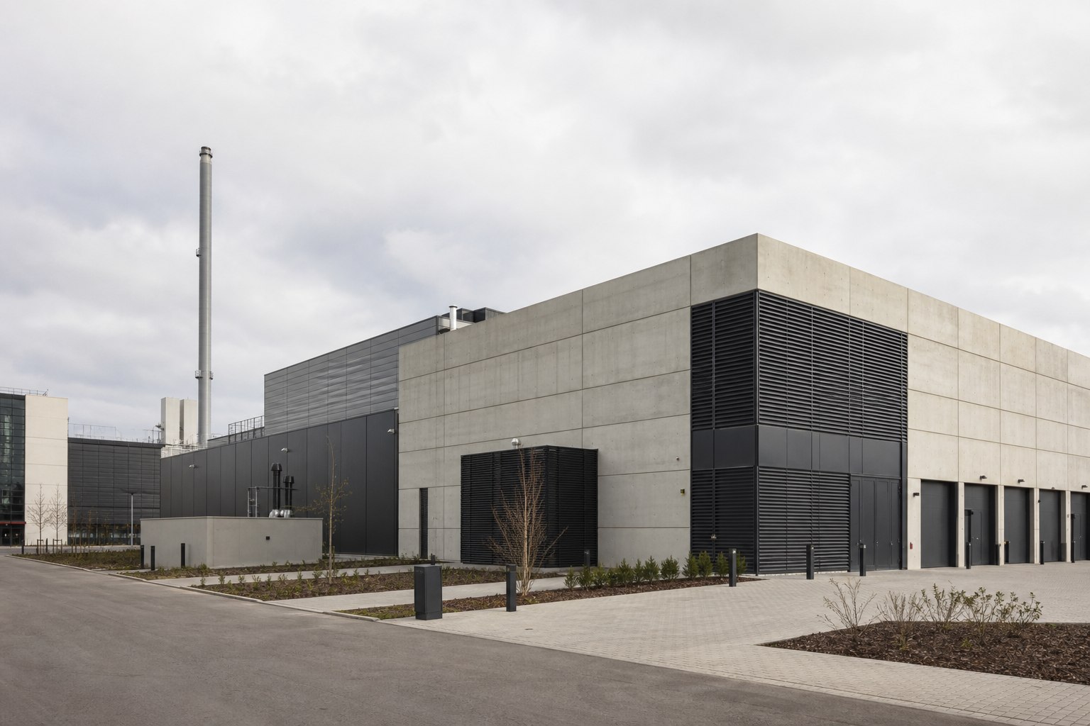 Architecture extérieure d'un Data Center contemporain