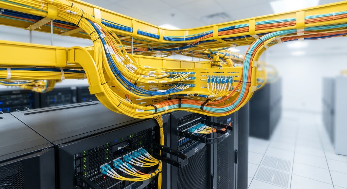 Câblage et équipements techniques dans un Data Center